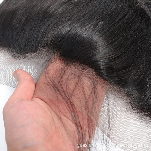 Wholesale Transparent HD Thin Swiss Lace Frontal Closure,Pre Plucked Virgin Hair HD Lace Frontal With Baby Hair